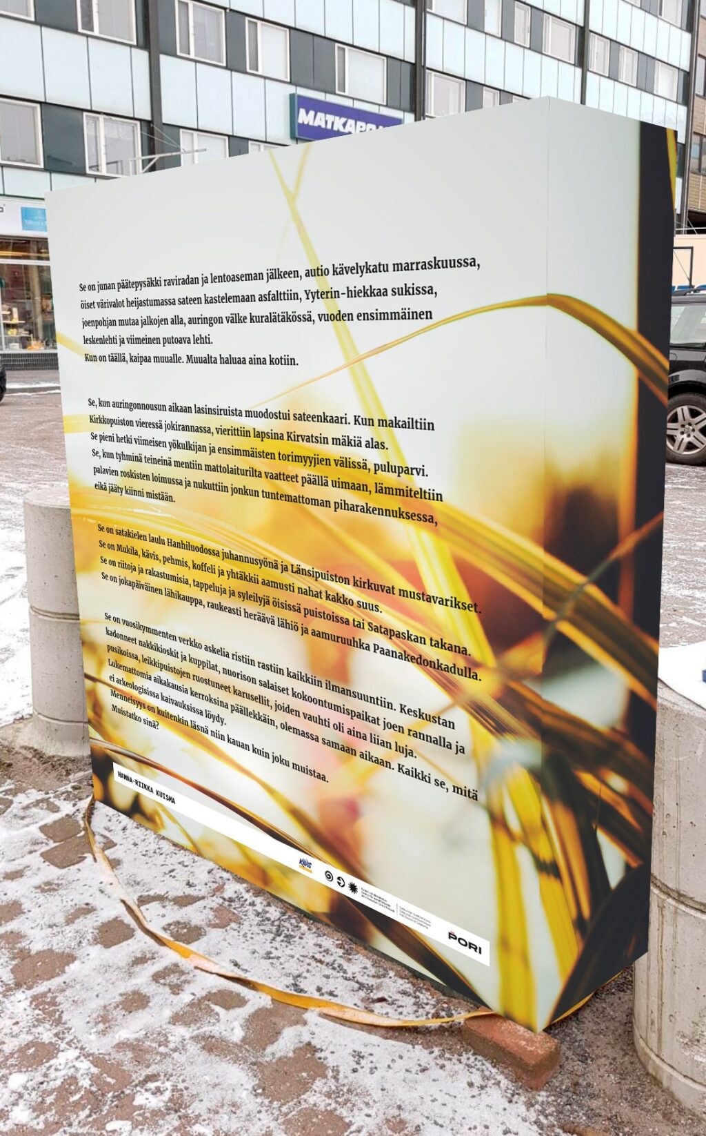 Sähkökaapit saavat ylleen sanataidetta