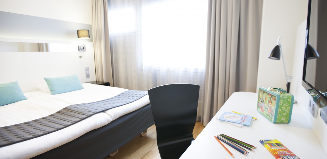 Scandic Pori lapsiystävällinen hotellihuone
