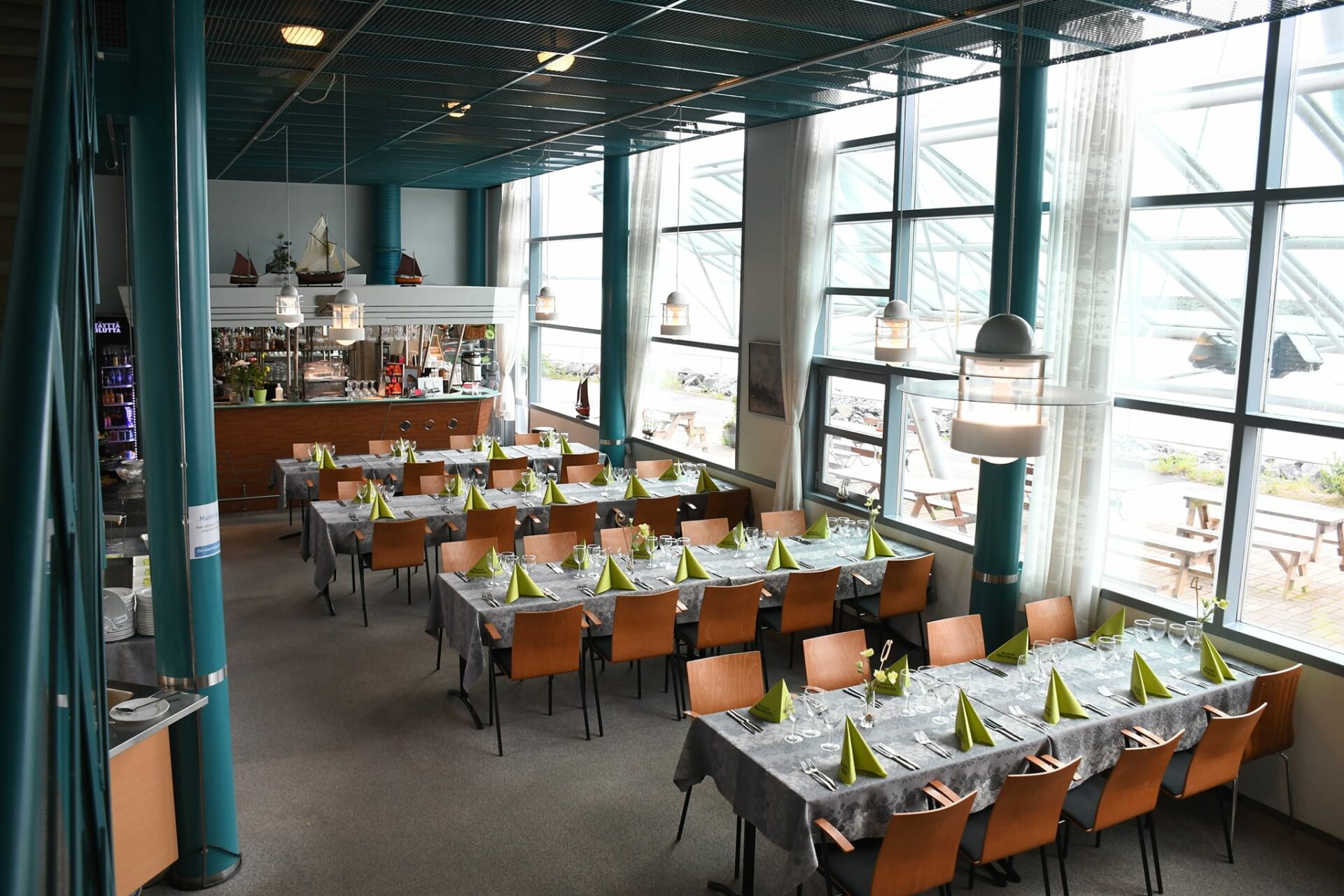 Ravintola Merimesta, sisäkuva