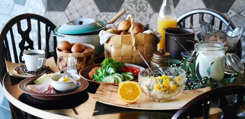 Ravintola Päre, aamupalatarjontaa