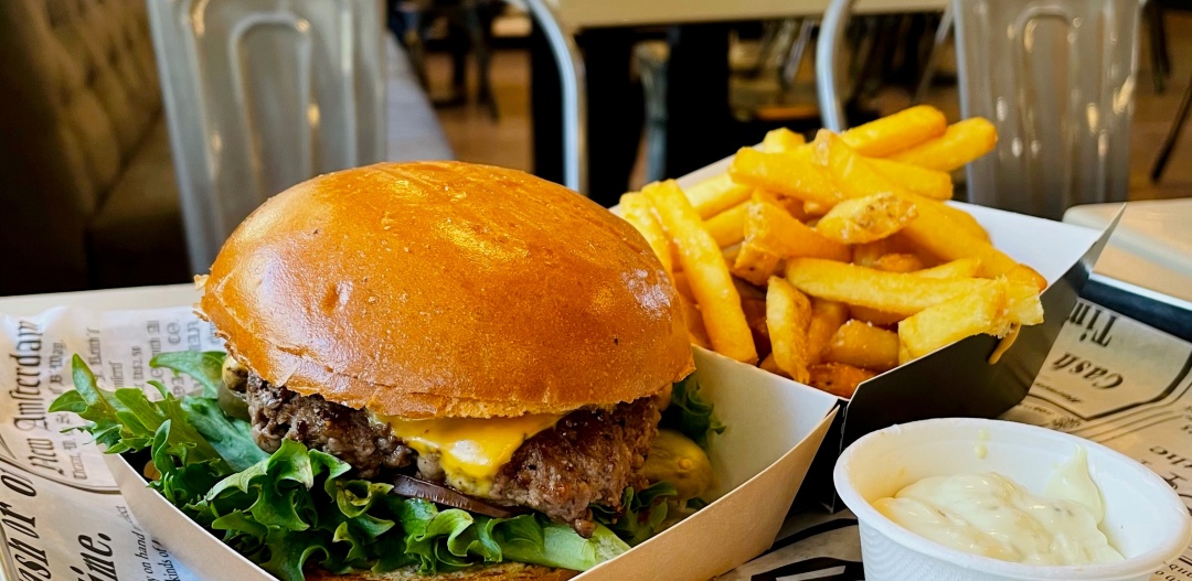 Rento burger, a dish