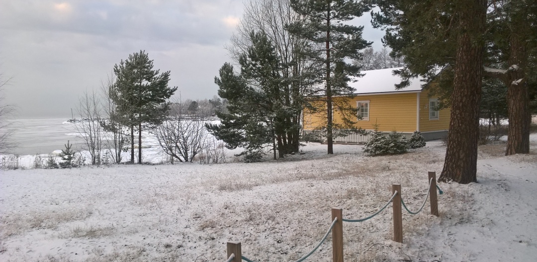 Villa Pyrylä, talvimaisema