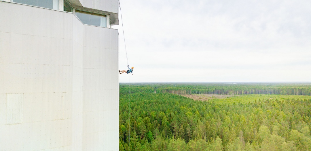 Yyteri observation tower, descending from the tower