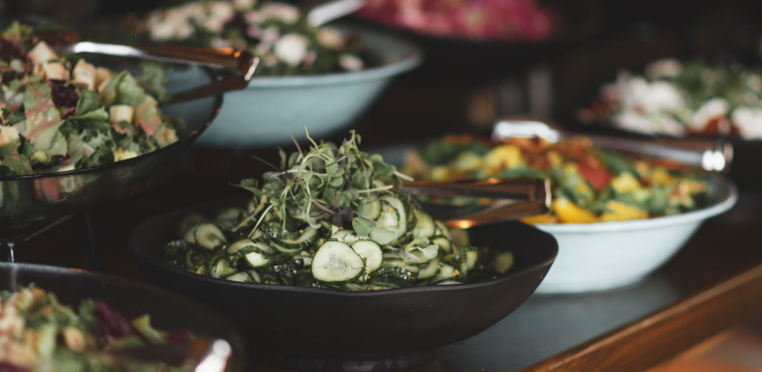 Mekani by Huikoo salads in buffet