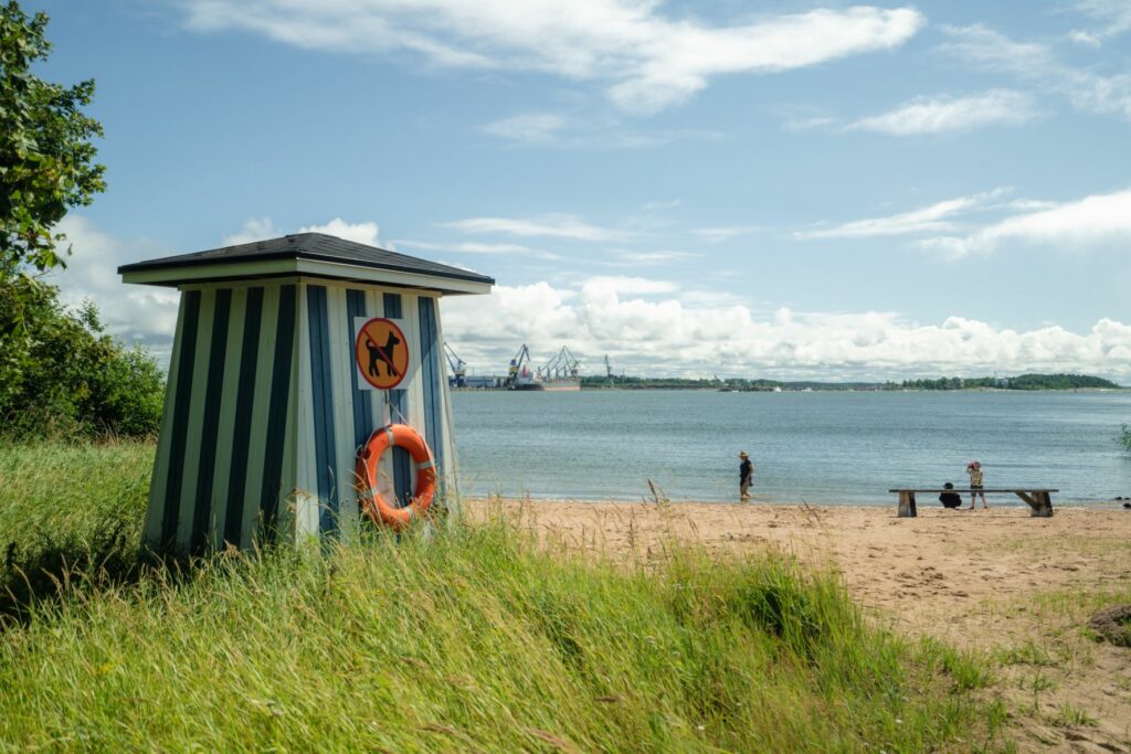 Reposaari beach