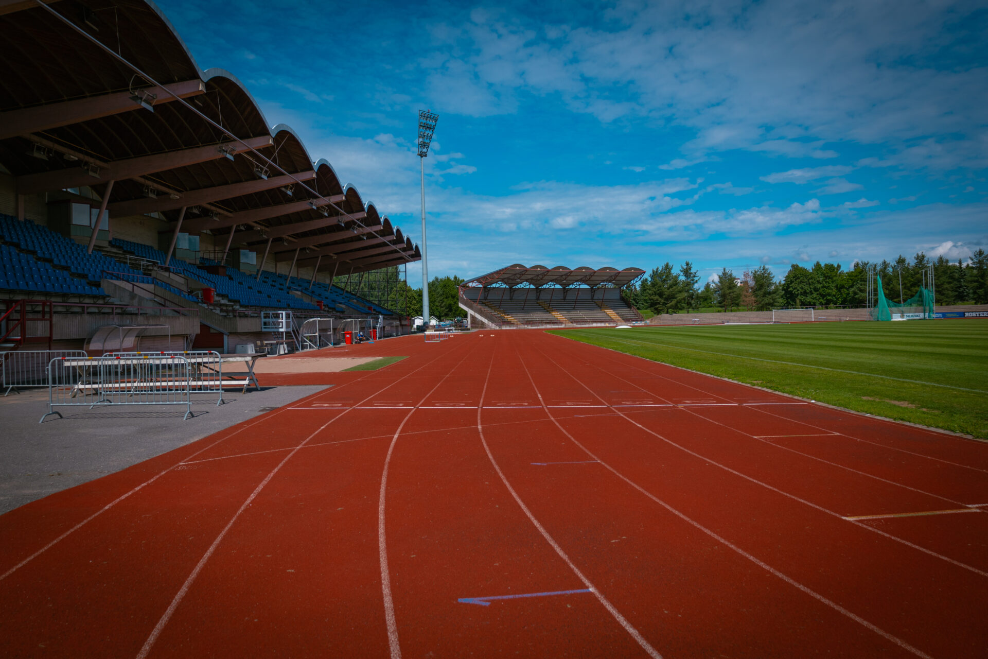 juoksurata stadionilla
