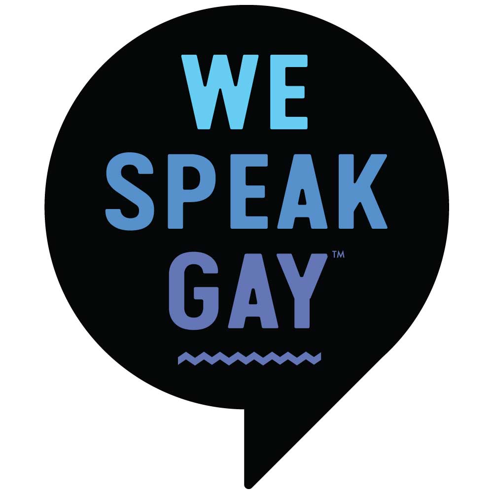 We speak gay -logo