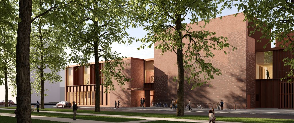 Kulturhuset Fiini havainnekuva Eteläpuistosta.