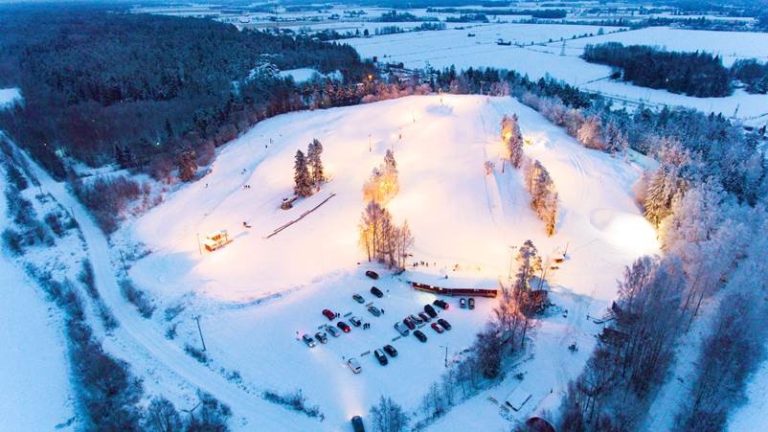 Aerial view of Ruosniemi Ski Center