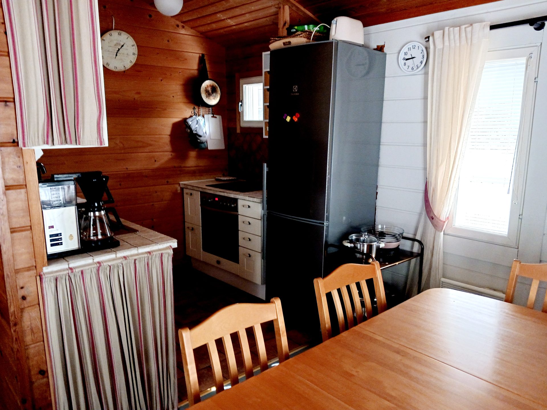 Yyteri Huvila Villa Isolan keittiönurkkaus.