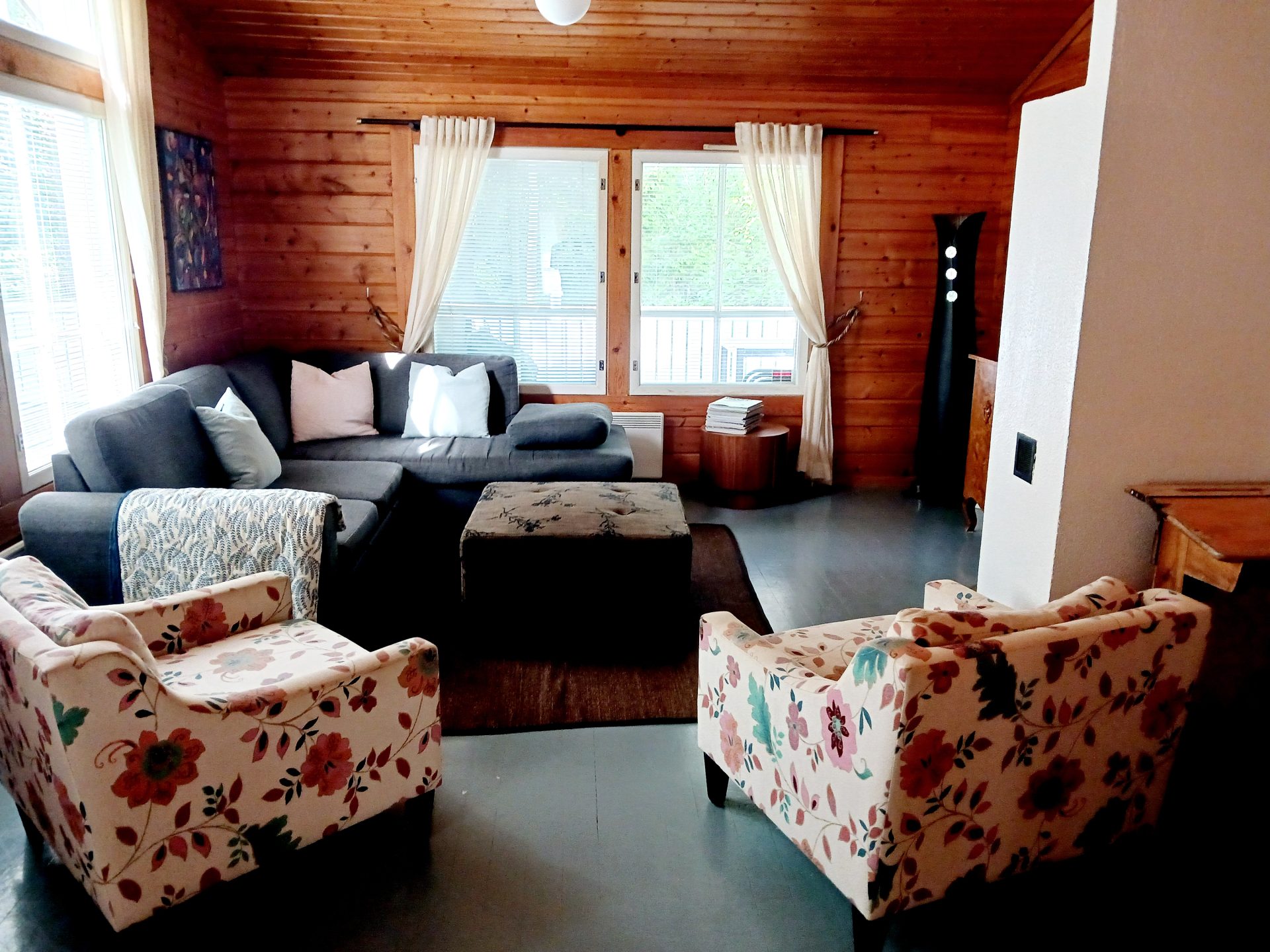 Yyteri Huvila Villa Isolan olohuone.